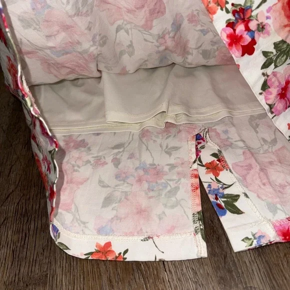 Alya • Strapless Floral Princess Neckline Midi Dress - Picture 9 of 16